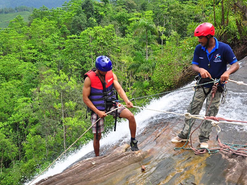 First descent of the day
